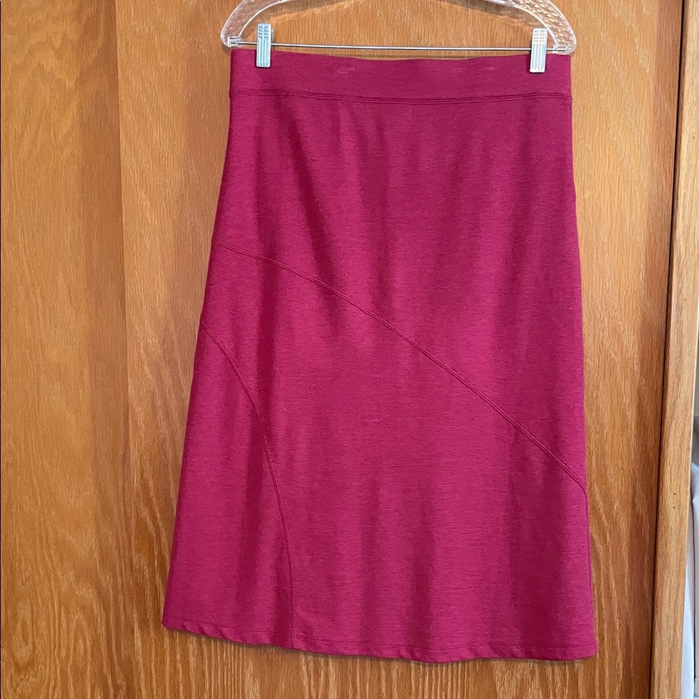 Toad&Co Heather Red A-Line Skirt - Picture 4 of 4